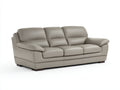 Canapé droit - Cuir synthétique - 240 x 100 x 90 cm - Beige - Style contemporain